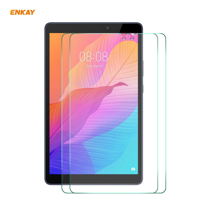 For Huawei Matepad T 8 / Honor Tablet X7 2 Pcs Hat-Prince 0.33Mm 9H Surface Hardness 2.5D Explosion-Proof Tempered Glass Protector Film