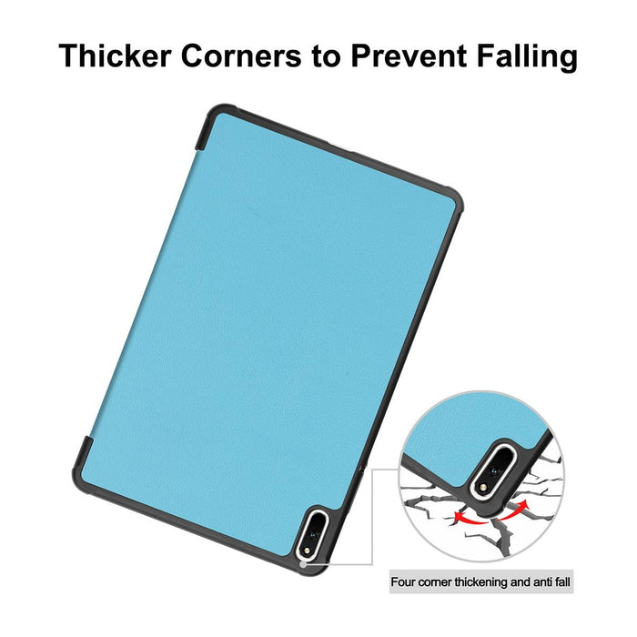 Custer Texture Horizontal Flip Pu+Pc Leather Case With Three-Folding Holder & Sleep / Wake-Up Function