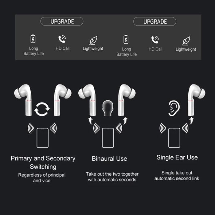 T&G T50 Sport Tws Bluetooth Earphone Hifi Noise Canceling Handfree Earbuds With Microphone