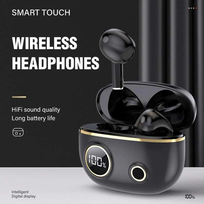 Pro100 Tws Bluetooth 5.2 Noise Canceling Waterproof 9D Stereo Sports Earphones With Charging Case