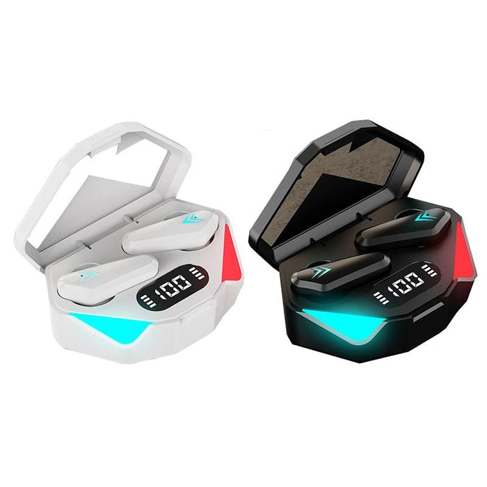 Tws-Y04 Bluetooth 5.0 Tws Binaural True Stereo Touch Control Gaming Earphone With Led Charging Case