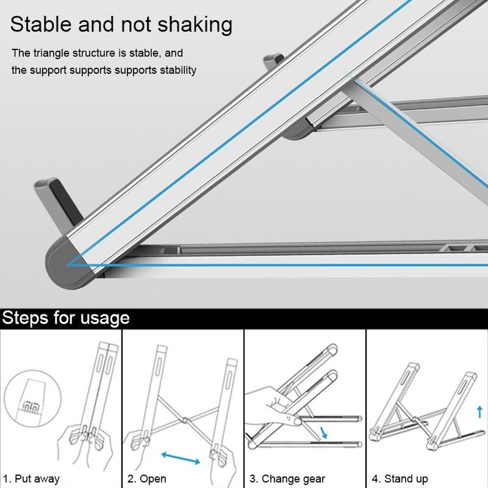 Universal Aluminum Alloy Folding Laptop Stand