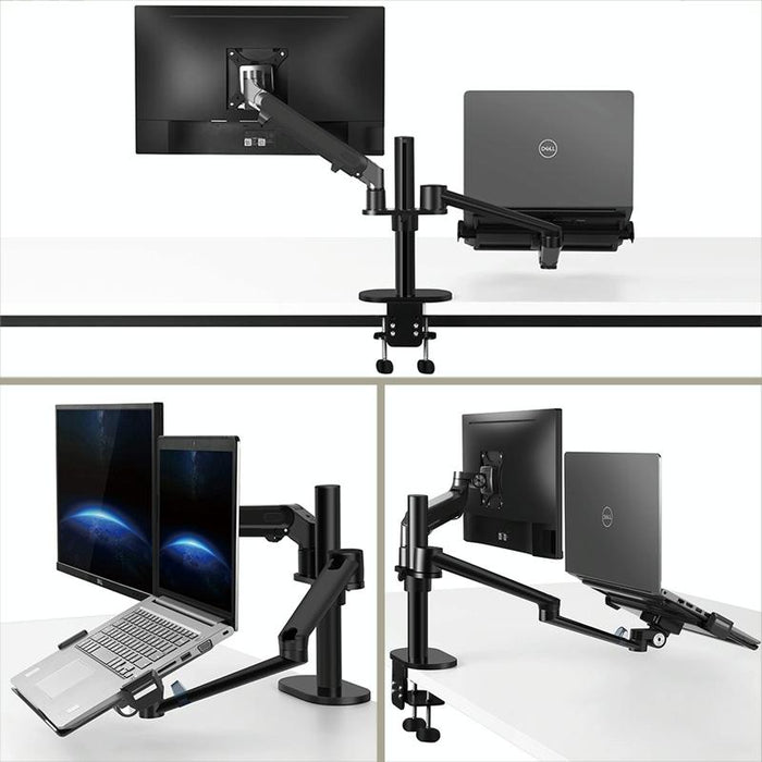 Aluminum Height Adjustable Desktop Computer Stand For 17-32