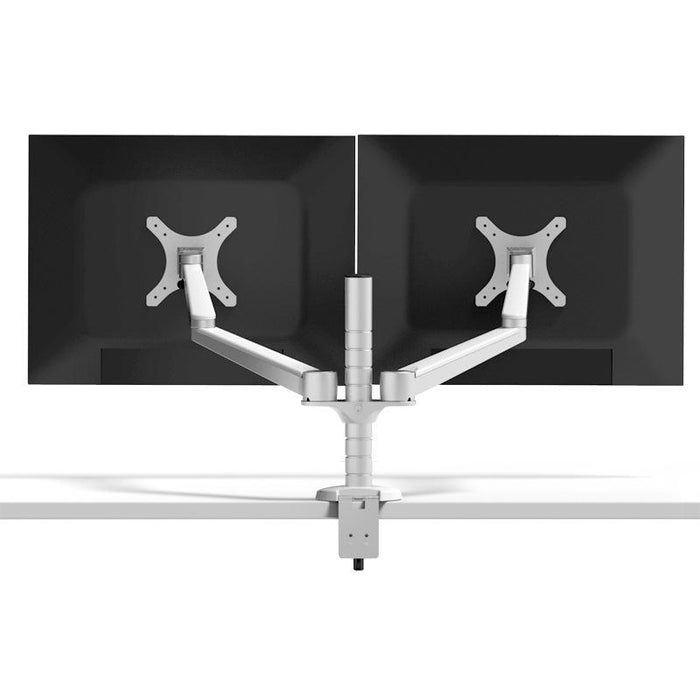 Aluminum Double Arm Desktop Display Table Monitor Mount