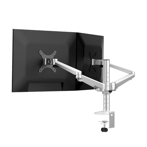 Aluminum Double Arm Desktop Display Table Monitor Mount