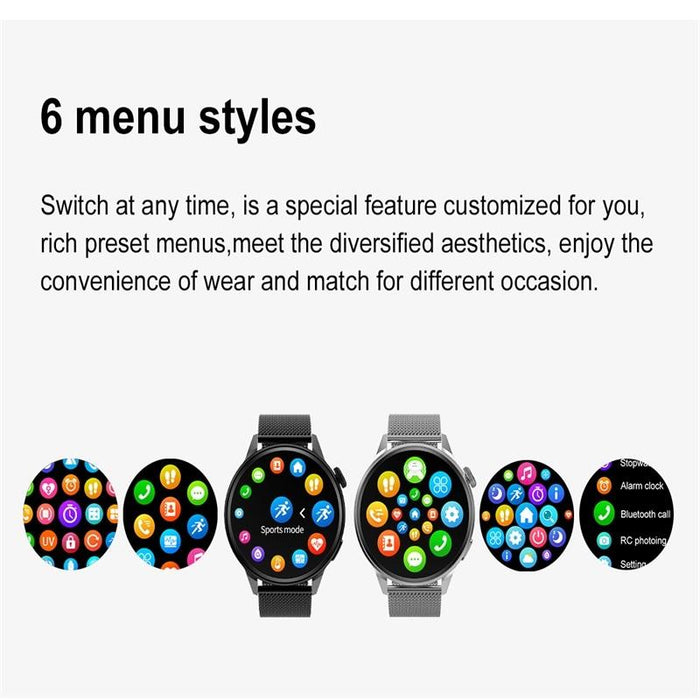 Colour Screen Steel Smart Watch Dt4