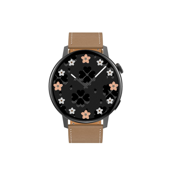 Leather Smart Watch Colour Screen