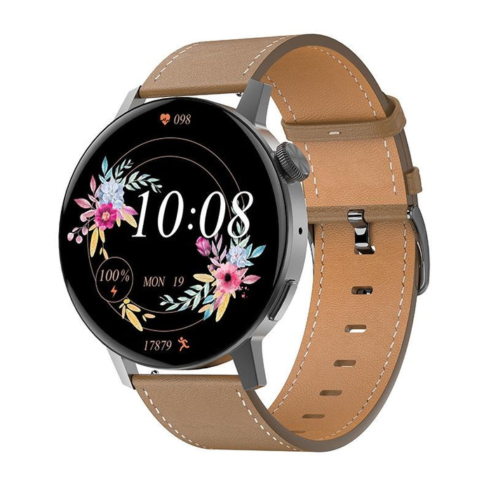 Leather Smart Watch Colour Screen