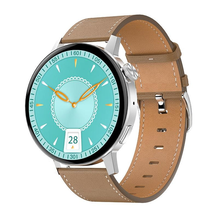 Leather Smart Watch Colour Screen