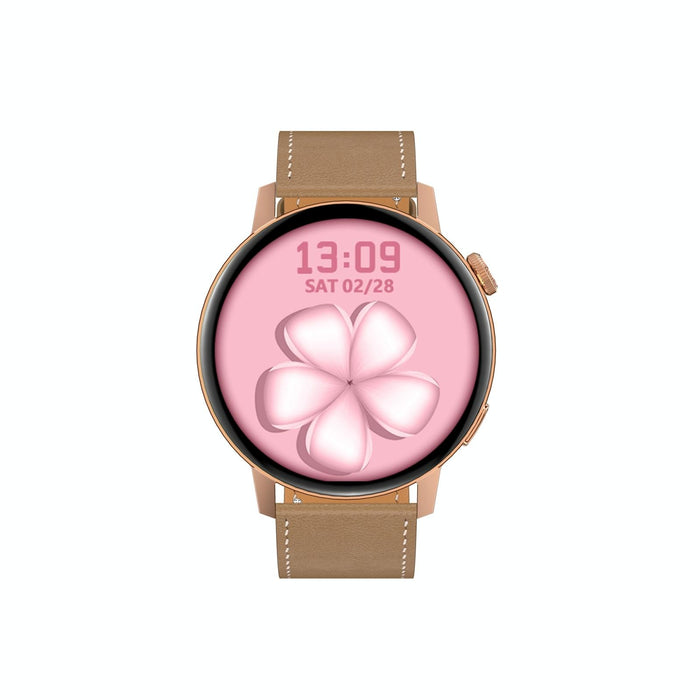 Leather Smart Watch Colour Screen