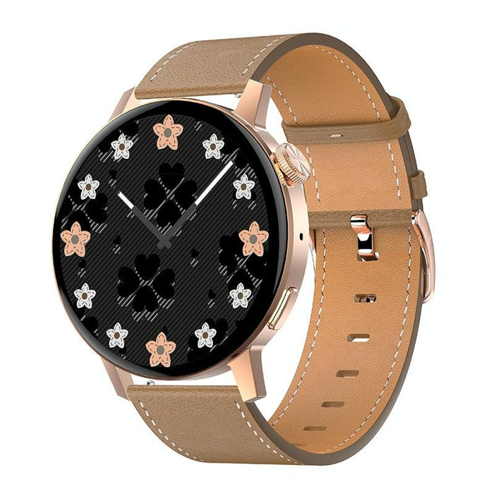 Leather Smart Watch Colour Screen