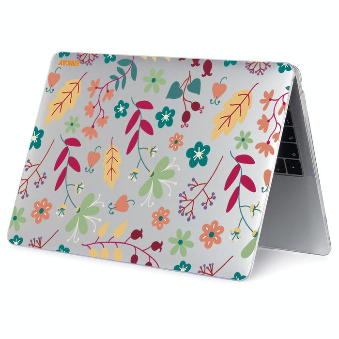 For Macbook Pro 16 Inch A2141 Flower Series Pattern Laotop Protective Crystal Case