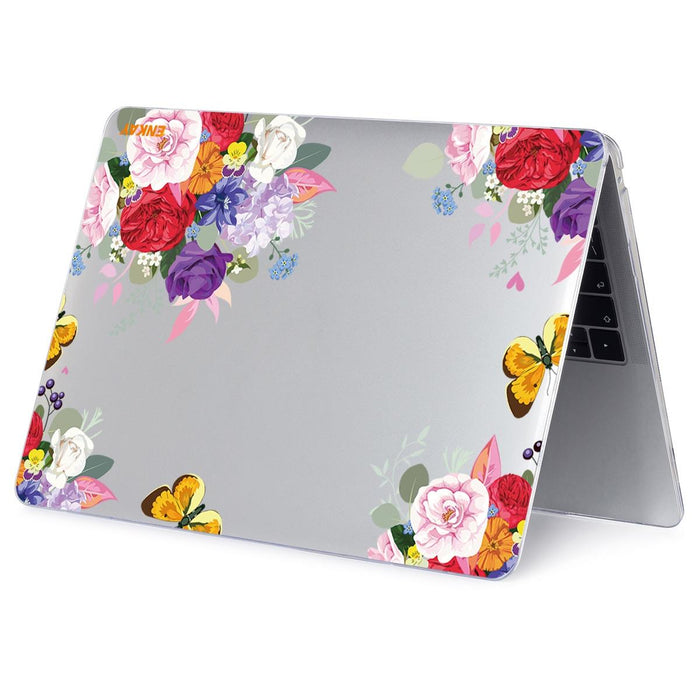 For Macbook Pro 16 Inch A2141 Flower Series Pattern Laotop Protective Crystal Case