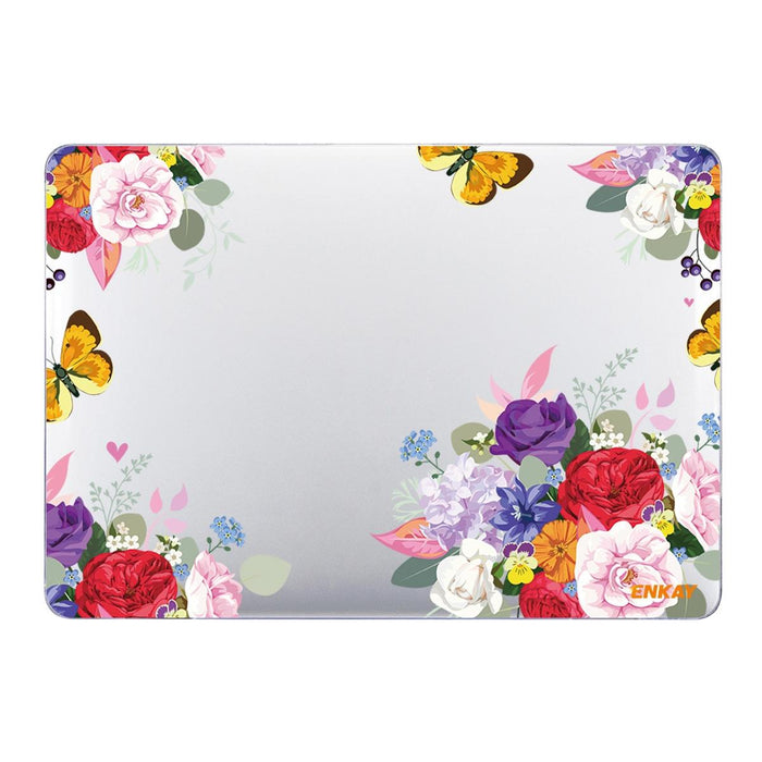 For Macbook Pro 16 Inch A2141 Flower Series Pattern Laotop Protective Crystal Case