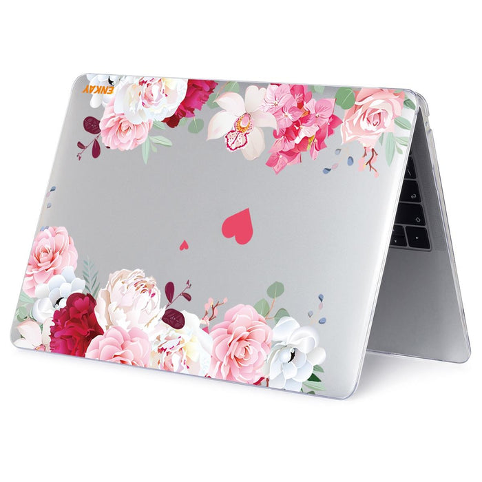 For Macbook Pro 16 Inch A2141 Flower Series Pattern Laotop Protective Crystal Case