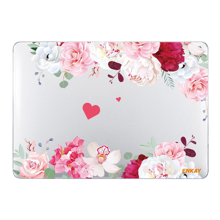 For Macbook Pro 16 Inch A2141 Flower Series Pattern Laotop Protective Crystal Case