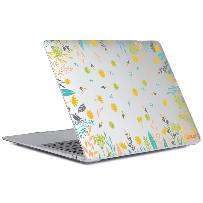 For Macbook Pro 16 Inch A2141 Flower Series Pattern Laotop Protective Crystal Case