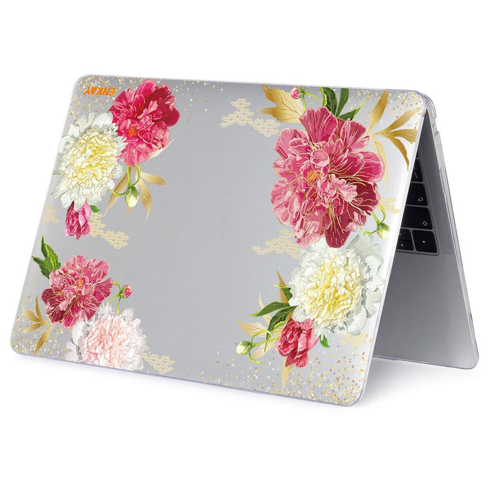 For Macbook Pro 16 Inch A2141 Flower Series Pattern Laotop Protective Crystal Case