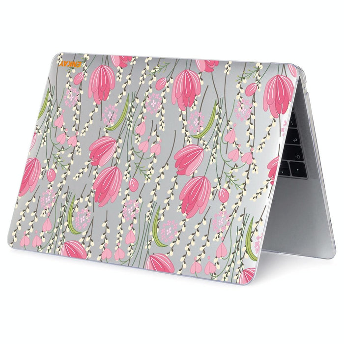 For Macbook Pro 16 Inch A2141 Flower Series Pattern Laotop Protective Crystal Case