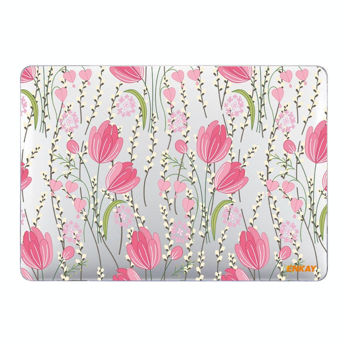 For Macbook Pro 16 Inch A2141 Flower Series Pattern Laotop Protective Crystal Case