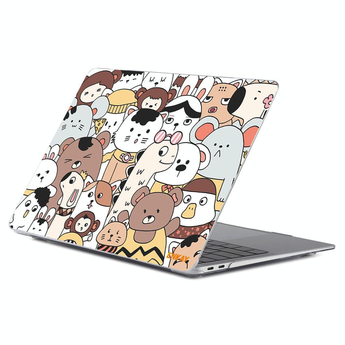 For Macbook Pro 13.3 Inch A2251 / A2289 / A2338 2020 Animal Series Pattern Laotop Protective Crystal Case