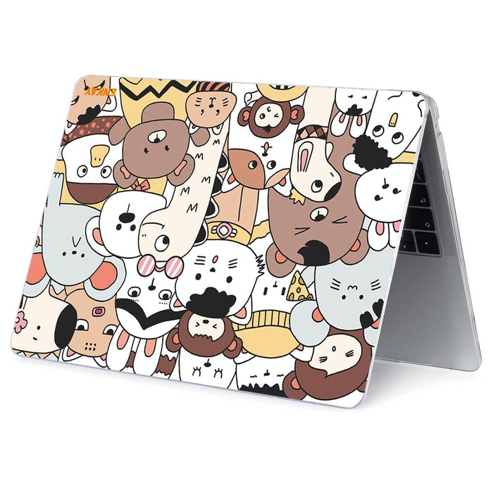 For Macbook Pro 13.3 Inch A2251 / A2289 / A2338 2020 Animal Series Pattern Laotop Protective Crystal Case