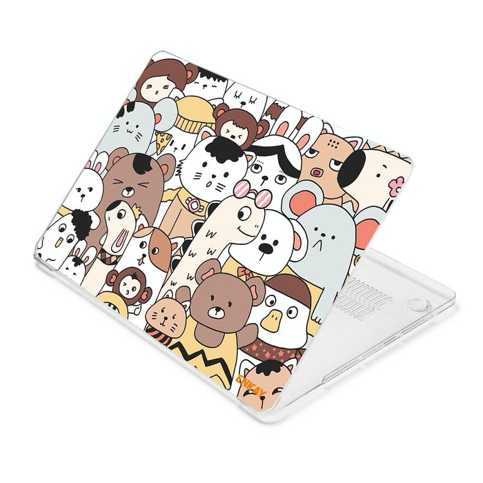 For Macbook Pro 13.3 Inch A2251 / A2289 / A2338 2020 Animal Series Pattern Laotop Protective Crystal Case