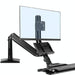 Ergonomic 19-27 Inch Monitor Holder With Foldable Keyboard