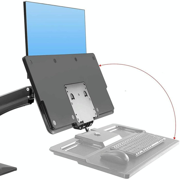 Nb40 Ergonomic Height Adjust Computer Stand Workstation