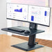 Computer Stand 22-27 Inch Dual Monitor Mount With Keyboard