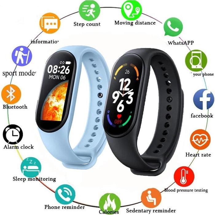 Colour Screen Smart Watch Heart Rate Blood Pressure Monitoring