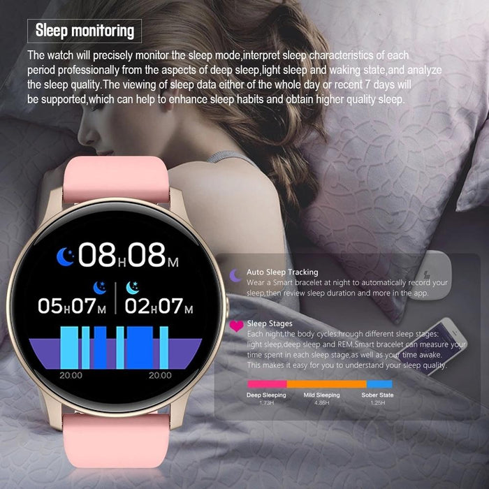 Colour Smart Watch Heart Rate Blood Pressure Monitoring