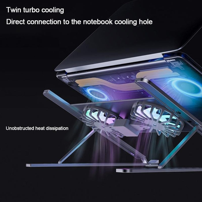 Adjustable Laptop Stand With Cooling Fans