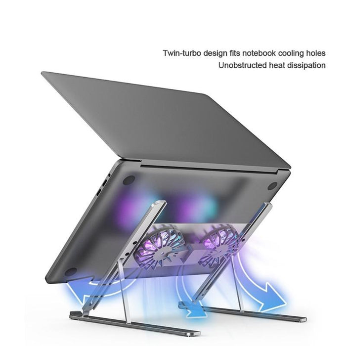 Adjustable Laptop Stand With Cooling Fans