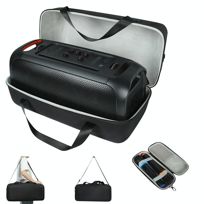 For Jbl Partybox On-The-Go Shockproof Hard Eva Storage Bag Carrying Box With Microphone Bag