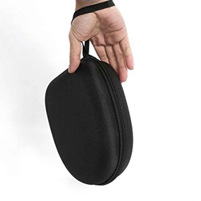 Portable Zippered Round Shaped Headphone Earbud Carrying Storage Bag Case