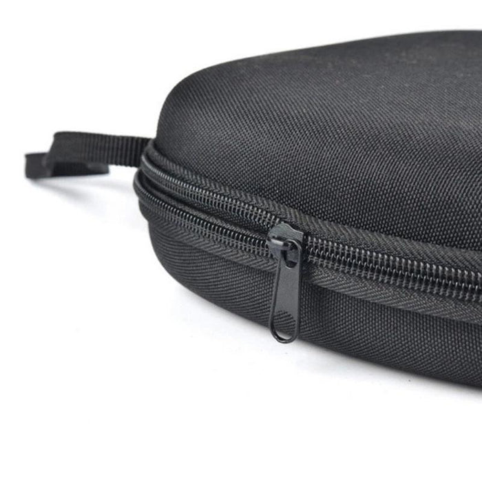 Portable Zippered Round Shaped Headphone Earbud Carrying Storage Bag Case