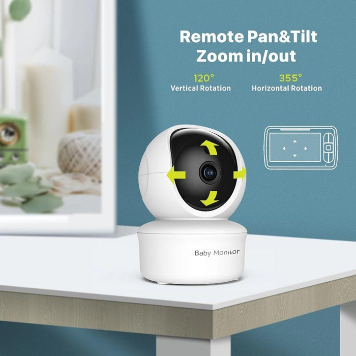 Wireless Video Baby Camera Intercom Night Vision Temperature Monitoring Cam