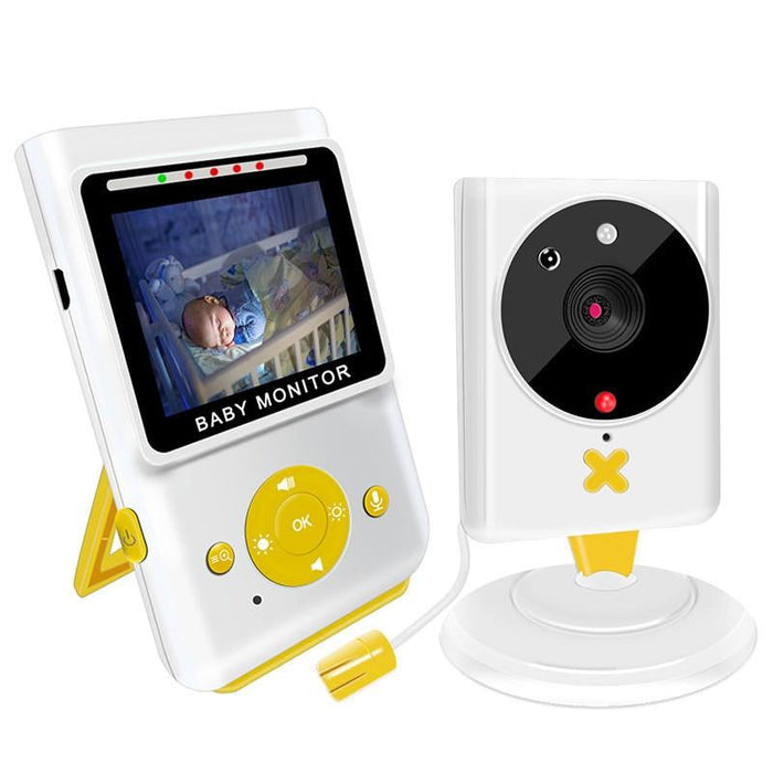 2.4 Inch Home Wireless Yellow Baby Monitor With Baby Surveillance Camera