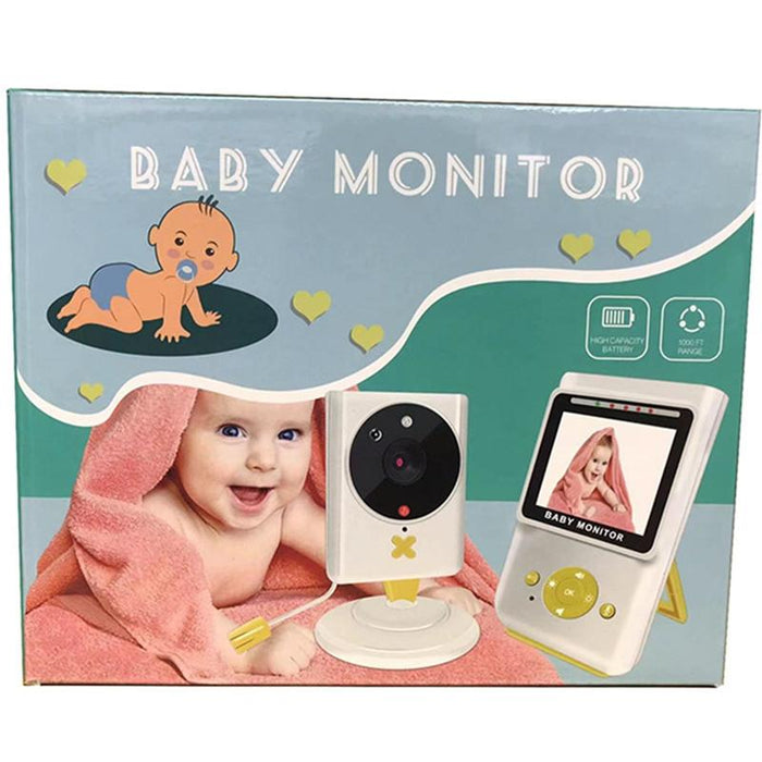 2.4 Inch Home Wireless Yellow Baby Monitor With Baby Surveillance Camera