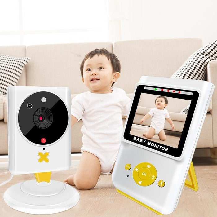 2.4 Inch Home Wireless Yellow Baby Monitor With Baby Surveillance Camera