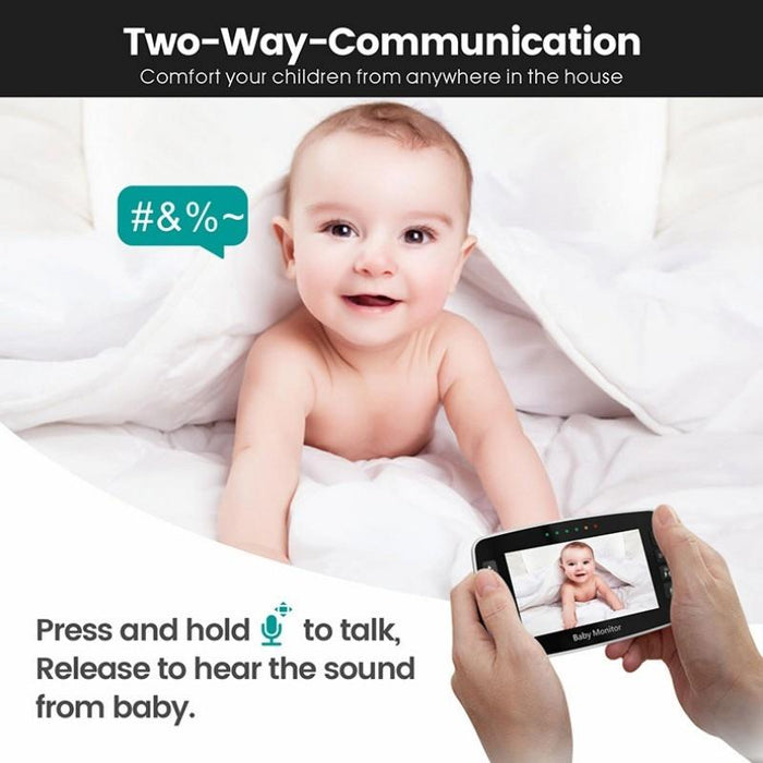 4.3Inch Colour Display Night Vision Smart Zoom Baby Monitor Camera