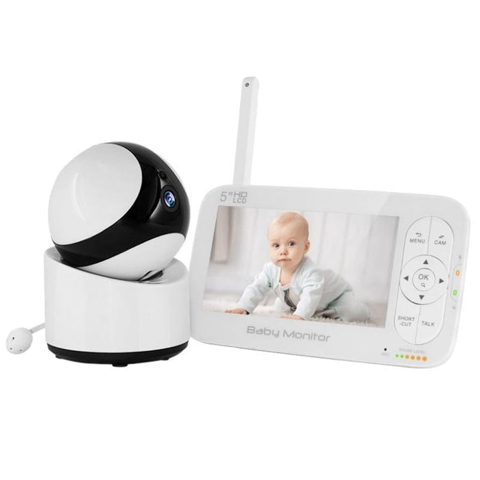 Built-In Video Babyphone 5 Inch Screen Digital Wireless Baby Monitor Camera