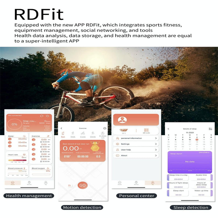 Colour Screen Smart Watch Heart Rate Blood Pressure Monitoring