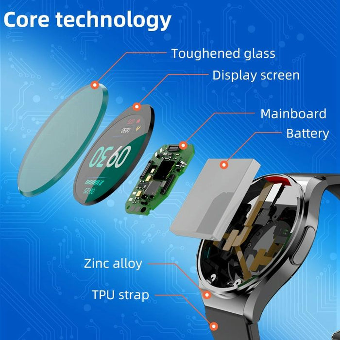 Colour Screen Smart Watch Heart Rate Blood Pressure Monitoring