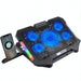 Adjustable 5 Fan Rgb Laptop Cooling Pad With Phone Holder