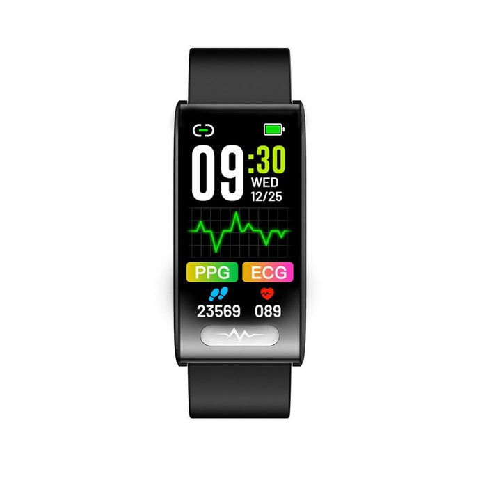 Colour Screen Smart Watch Silicone Strap Heart/Bp/Oxygen/Sugar Monitoring