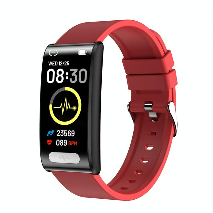 Colour Screen Smart Watch Silicone Strap Heart/Bp/Oxygen/Sugar Monitoring