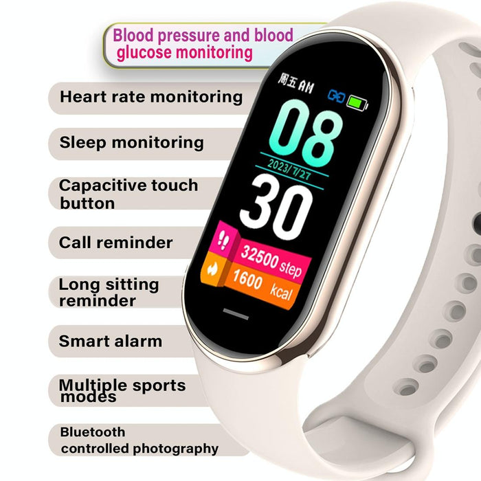 Ip68 Waterproof Smart Watch Heart/Bp/Oxygen/Sugar Monitoring