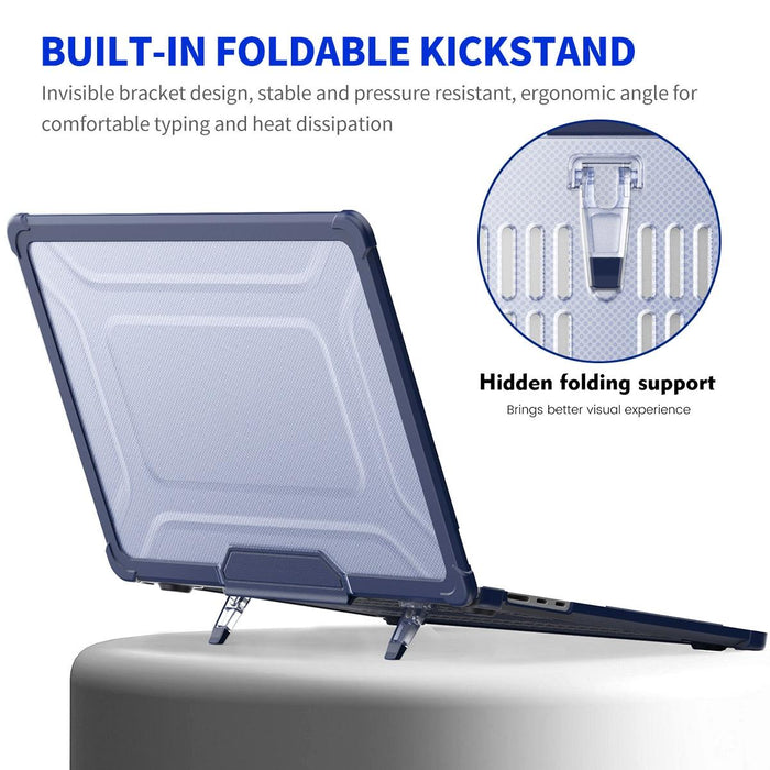 3 In 1 Protective Bracket Case Cover Hard Shell With Tpu Keyboard Film / Pet Screen Protector Version - Us